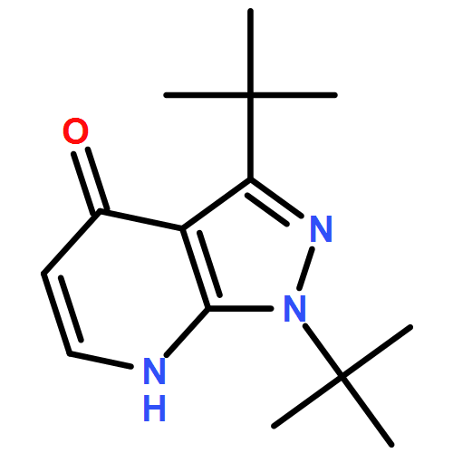 4H-Pyrazolo[3,4-b]pyridin-4-one, 1,3-bis(1,1-dimethylethyl)-1,7-dihydro- 