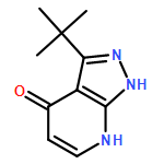 4H-Pyrazolo[3,4-b]pyridin-4-one, 3-(1,1-dimethylethyl)-1,7-dihydro- 