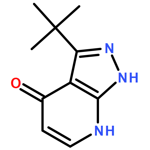 4H-Pyrazolo[3,4-b]pyridin-4-one, 3-(1,1-dimethylethyl)-1,7-dihydro- 