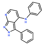 1H-Pyrazolo[3,4-b]pyridin-4-amine, N,3-diphenyl- 