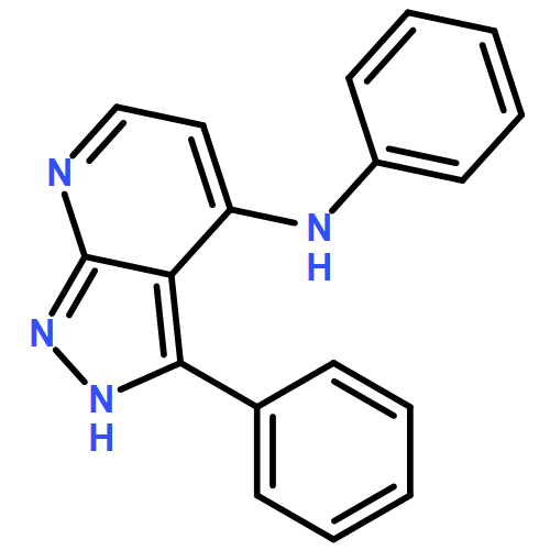 1H-Pyrazolo[3,4-b]pyridin-4-amine, N,3-diphenyl- 