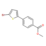 Benzoic acid, 4-(5-bromo-2-thienyl)-, methyl ester 