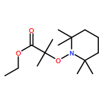 Propanoic acid, 2-methyl-2-[(2,2,6,6-tetramethyl-1-piperidinyl)oxy]-, ethyl ester 