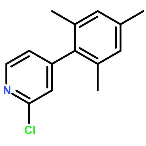 Pyridine, 2-chloro-4-(2,4,6-trimethylphenyl)- 