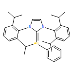 Gold, [1,3-bis[2,6-bis(1-methylethyl)phenyl]-1,3-dihydro-2H-imidazol-2-ylidene]phenyl- 