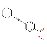 Benzoic acid, 4-(2-cyclohexylethynyl)-, methyl ester 