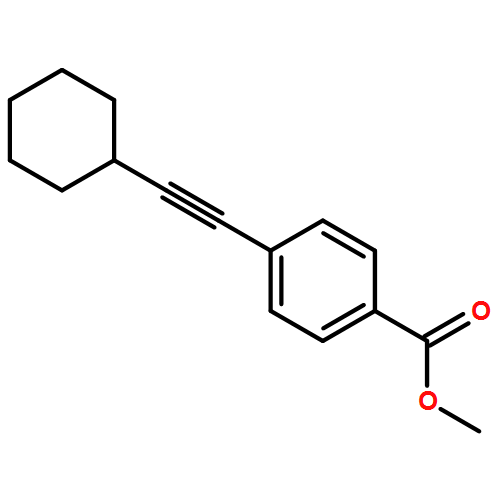 Benzoic acid, 4-(2-cyclohexylethynyl)-, methyl ester 