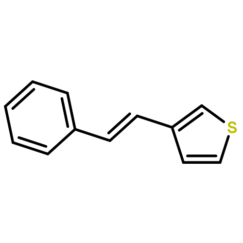 Thiophene, 3-(2-phenylethenyl)- 