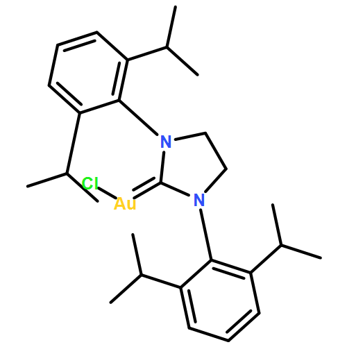 Gold, [1,3-bis[2,6-bis(1-methylethyl)phenyl]-2-imidazolidinylidene]chloro- 