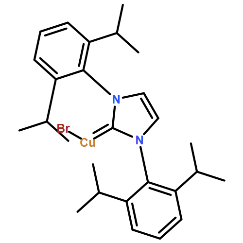 Copper, [1,3-bis[2,6-bis(1-methylethyl)phenyl]-1,3-dihydro-2H-imidazol-2-ylidene]bromo- 