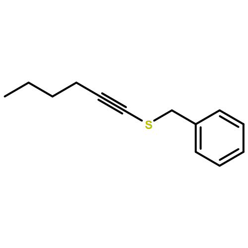 Benzene, [(1-hexyn-1-ylthio)methyl]- 