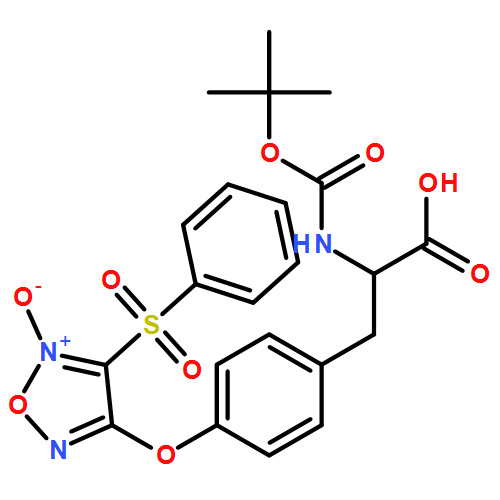 L-Tyrosine, N-[(1,1-dimethylethoxy)carbonyl]-O-[5-oxido-4-(phenylsulfonyl)-1,2,5-oxadiazol-3-yl]- 