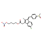 1H-Indene-3-acetic acid, 5-fluoro-2-methyl-1-[[4-(methylsulfinyl)phenyl]methylene]-, 4-(nitrooxy)butyl ester, (1Z)- 