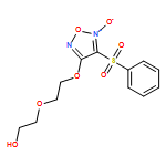 Ethanol, 2-[2-[[5-oxido-4-(phenylsulfonyl)-1,2,5-oxadiazol-3-yl]oxy]ethoxy]-