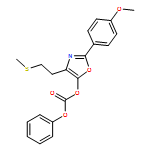 Carbonic acid, 2-(4-methoxyphenyl)-4-[2-(methylthio)ethyl]-5-oxazolyl phenyl ester 