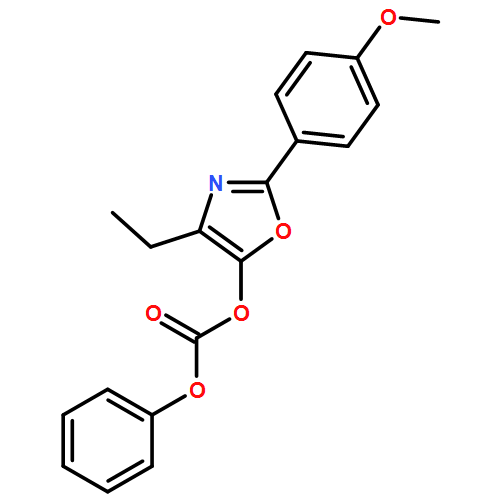 Carbonic acid, 4-ethyl-2-(4-methoxyphenyl)-5-oxazolyl phenyl ester 