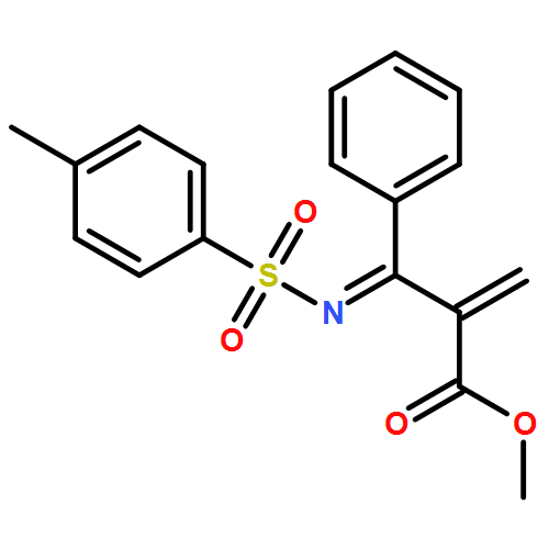 Benzenepropanoic acid, α-methylene-β-[[(4-methylphenyl)sulfonyl]imino]-, methyl ester 