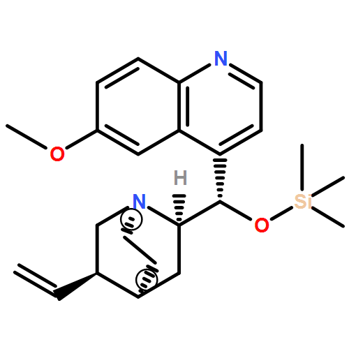 Cinchonan, 6-methoxy-9-[(trimethylsilyl)oxy]-, (9S)- 