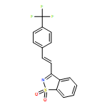 1,2-Benzisothiazole, 3-[(1E)-2-[4-(trifluoromethyl)phenyl]ethenyl]-, 1,1-dioxide 