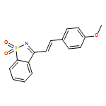 1,2-Benzisothiazole, 3-[(1E)-2-(4-methoxyphenyl)ethenyl]-, 1,1-dioxide 