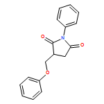 2,5-Pyrrolidinedione, 3-(phenoxymethyl)-1-phenyl- 