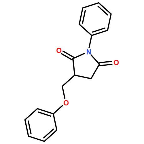 2,5-Pyrrolidinedione, 3-(phenoxymethyl)-1-phenyl- 