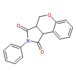 [1]Benzopyrano[3,4-c]pyrrole-1,3(2H,4H)-dione, 3a,9b-dihydro-2-phenyl-, (3aR,9bS)-rel- 