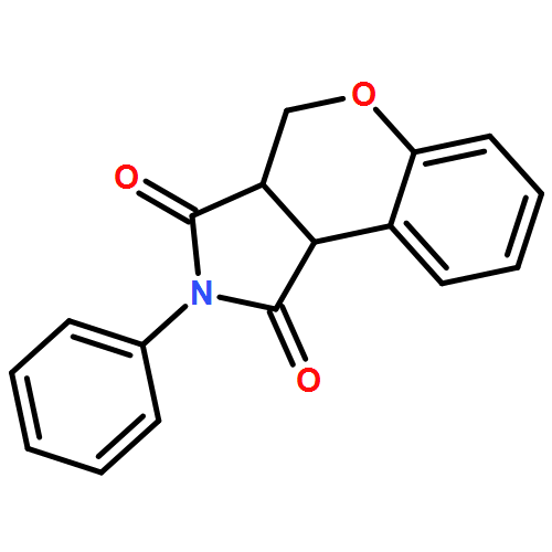 [1]Benzopyrano[3,4-c]pyrrole-1,3(2H,4H)-dione, 3a,9b-dihydro-2-phenyl-, (3aR,9bS)-rel- 