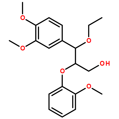 Benzenepropanol, γ-ethoxy-3,4-dimethoxy-β-(2-methoxyphenoxy)-, (R*,R*)- (9CI) 