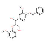 1,3-Propanediol, 2-(2-methoxyphenoxy)-1-[3-methoxy-4-(phenylmethoxy)phenyl]-, (1R,2S)-rel- 