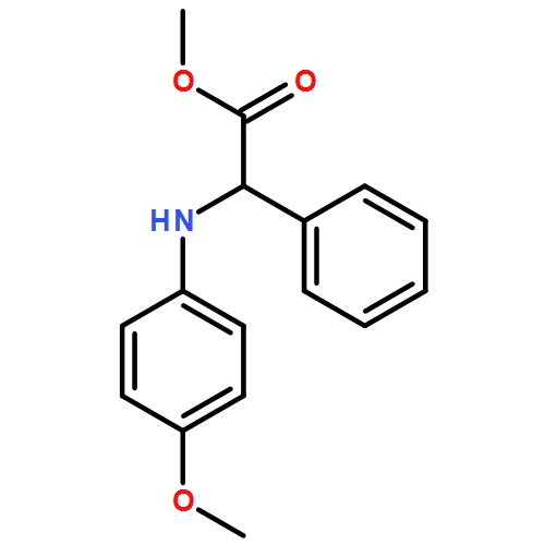 Benzeneacetic acid, α-[(4-methoxyphenyl)amino]-, methyl ester 