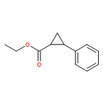 Cyclopropanecarboxylic acid, 2-phenyl-, ethyl ester, (1R,2R)- 