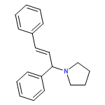 Pyrrolidine, 1-[(1S,2E)-1,3-diphenyl-2-propen-1-yl]- 