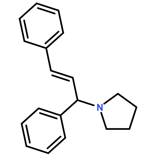 Pyrrolidine, 1-[(1S,2E)-1,3-diphenyl-2-propen-1-yl]- 