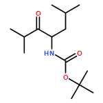 Carbamic acid, N-[(1S)-3-methyl-1-(2-methylpropyl)-2-oxobutyl]-, 1,1-dimethylethyl ester 