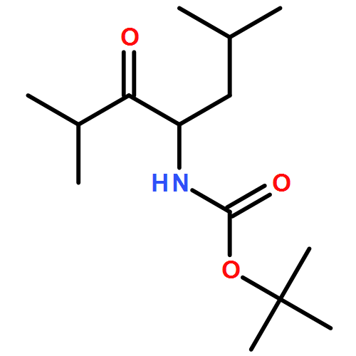 Carbamic acid, N-[(1S)-3-methyl-1-(2-methylpropyl)-2-oxobutyl]-, 1,1-dimethylethyl ester 