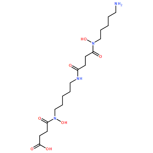 Butanoic acid, 4-[[5-[[4-[(5-aminopentyl)hydroxyamino]-1,4-dioxobutyl]amino]pentyl]hydroxyamino]-4-oxo- 