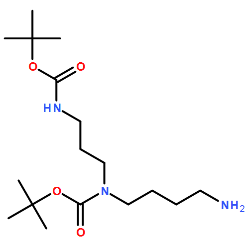 Carbamic acid, N-(4-aminobutyl)-N-[3-[[(1,1-dimethylethoxy)carbonyl]amino]propyl]-, 1,1-dimethylethyl ester 