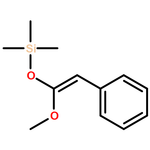 Benzene, [(1Z)-2-methoxy-2-[(trimethylsilyl)oxy]ethenyl]- 