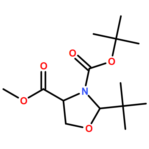 3,4-Oxazolidinedicarboxylic acid, 2-(1,1-dimethylethyl)-, 3-(1,1-dimethylethyl) 4-methyl ester, (2S,4R)- 