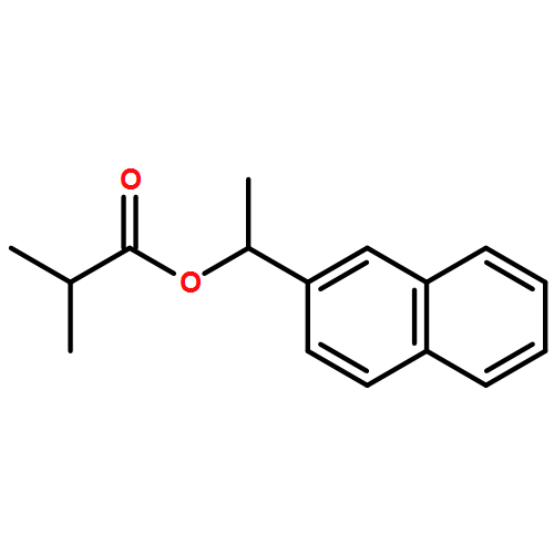 Propanoic acid, 2-methyl-, (1S)-1-(2-naphthalenyl)ethyl ester 