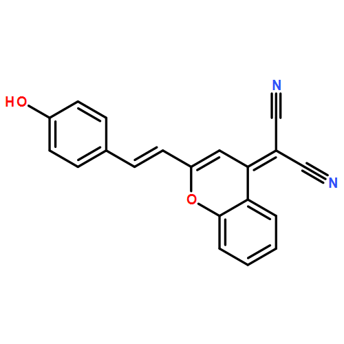 Propanedinitrile, 2-[2-[2-(4-hydroxyphenyl)ethenyl]-4H-1-benzopyran-4-ylidene]- 