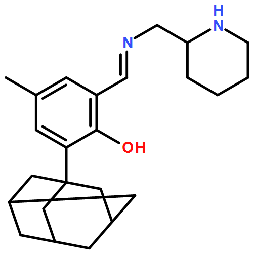 Phenol, 4-methyl-2-[[(2-piperidinylmethyl)imino]methyl]-6-tricyclo[3.3.1.13,7]dec-1-yl- 