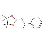 1,3,2-Dioxaborolane, 4,4,5,5-tetramethyl-2-(1-phenylethoxy)- 