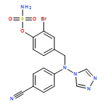 Sulfamic acid, 2-bromo-4-[[(4-cyanophenyl)-4H-1,2,4-triazol-4-ylamino]methyl]phenyl ester 