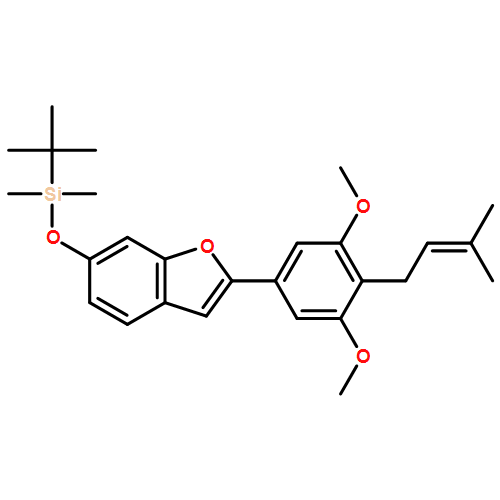 Benzofuran, 2-[3,5-dimethoxy-4-(3-methyl-2-buten-1-yl)phenyl]-6-[[(1,1-dimethylethyl)dimethylsilyl]oxy]- 