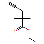 4-Pentynoic acid, 2,2-dimethyl-, ethyl ester 