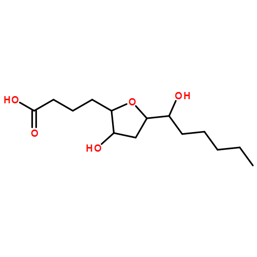 2-Furanbutanoic acid, tetrahydro-3-hydroxy-5-[(1R)-1-hydroxyhexyl]-, (2S,3S,5R)- 