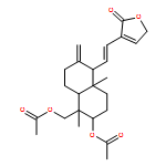 2(5H)-Furanone, 3-[(1E)-2-[(1R,4aS,5R,6R,8aR)-6-(acetyloxy)-5-[(acetyloxy)methyl]decahydro-5,8a-dimethyl-2-methylene-1-naphthalenyl]ethenyl]- 