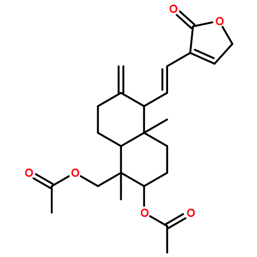 2(5H)-Furanone, 3-[(1E)-2-[(1R,4aS,5R,6R,8aR)-6-(acetyloxy)-5-[(acetyloxy)methyl]decahydro-5,8a-dimethyl-2-methylene-1-naphthalenyl]ethenyl]- 